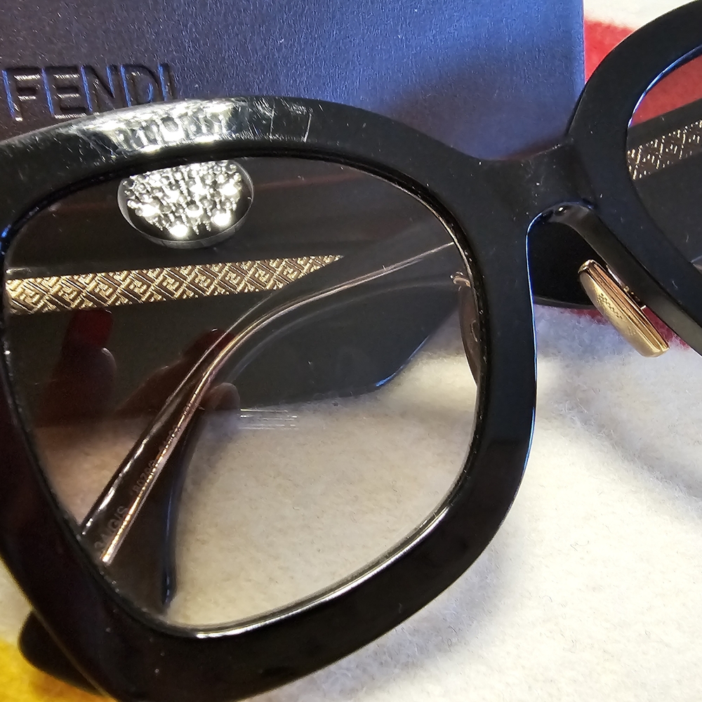 Fendi ROMA Glossy Black Sunglasses - Picture 9 of 14
